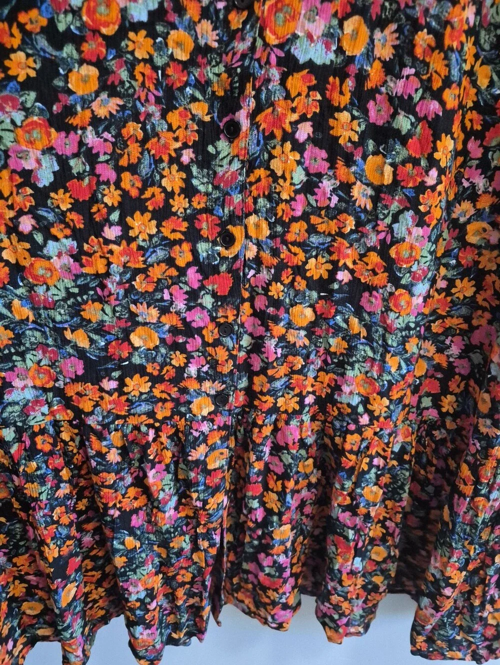 Denim & Co Canyon Retreat NWOT QVC Floral Button Front Maxi Dress Size 3X